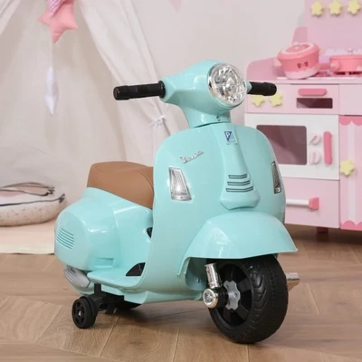 Elektrofahrzeug Vespa Kindermotorrad 66,5 cm x 38 cm x 52 cm grün