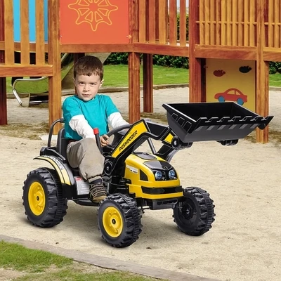 Kinder Elektrobagger Traktor Bagger Gelb