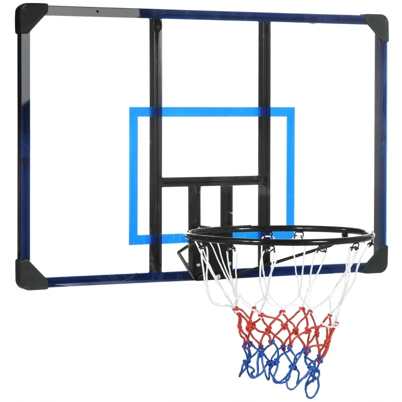 Basketballkorb, universelle Wandhalterung, reißfestes Netz, rostfreier Stahlrahmen