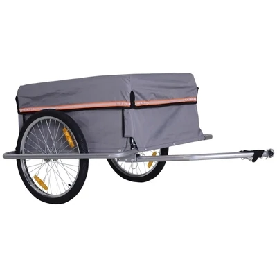 Velo-Anhänger Transportanhänger grau