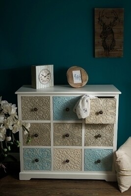 Sideboard, Kommode &quot;Inez&quot;, mit 9 Schubladen