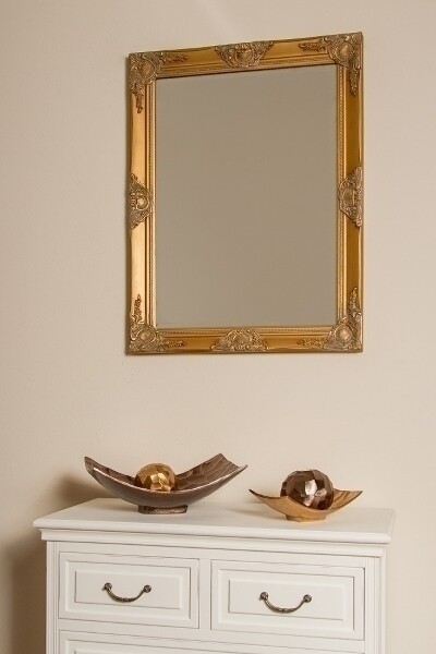 Barock-Spiegel &quot;Bozorg II&quot; gold 82 cm x 7 cm x 62 cm