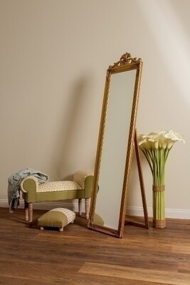 Barocker Standspiegel mit Ornamenten &quot;Xarpul&quot;, gold