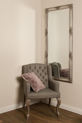 Antiker Spiegel &quot;Minu&quot;, silber 72 x 162 cm