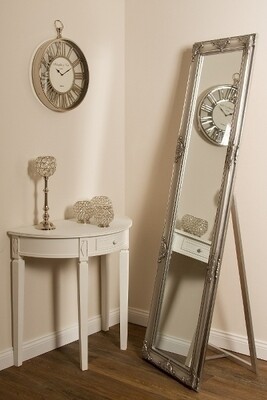 Antiker Standspiegel &quot;Minu VI&quot; silber 50 x 180 cm