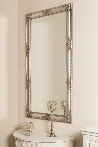 Antiker Spiegel &quot;Minu IV&quot; silber 72 x 132cm