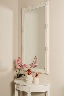 Antiker Spiegel &quot;Minu IV&quot; weiss 72 x 132cm