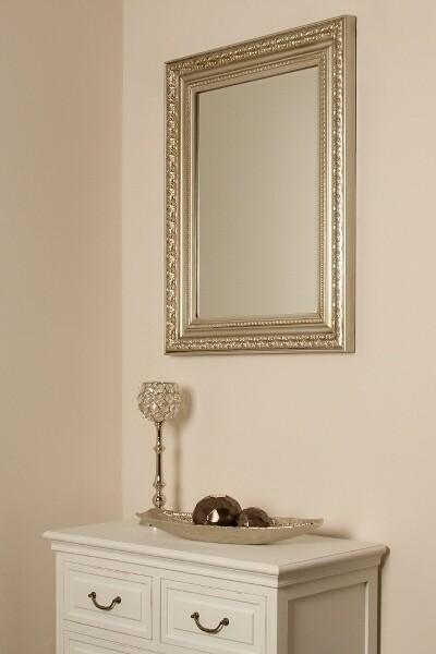 Spiegel Antikstyle &quot;Iman II&quot;, silber 62 x 82 cm