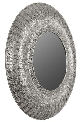Orientalischer Spiegel &quot;Zala&quot;, mit Metallrahmen, rund 78 cm x 78 cm x 5 cm