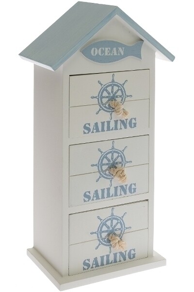 Maritime Minikommode "Strandhaus"