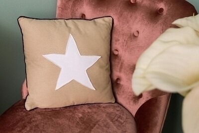 Deko / Sofa Kissen &quot;White Star&quot;