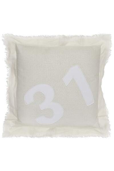 Deko-Kissen "Thirty One", 31, weiss