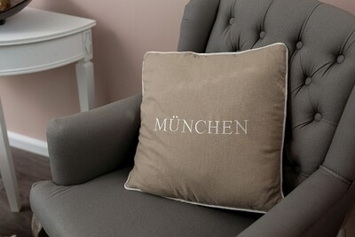 Deko-Kissen &quot;München&quot;, creme