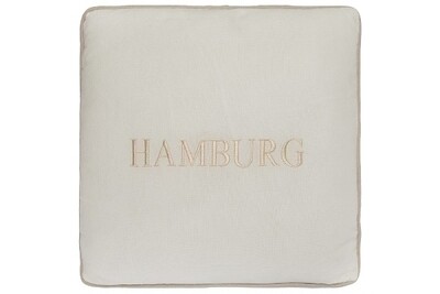 Deko-Kissen "Hamburg", weiss