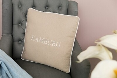 Deko-Kissen &quot;Hamburg&quot;, creme