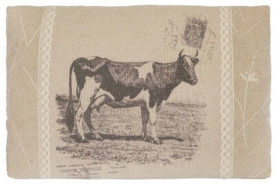 Deko-Kissen "Cow", rechteckig Kuh