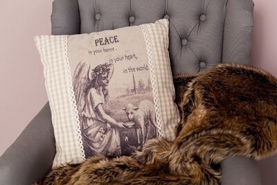 Deko-Kissen  "Peace", quadratisch