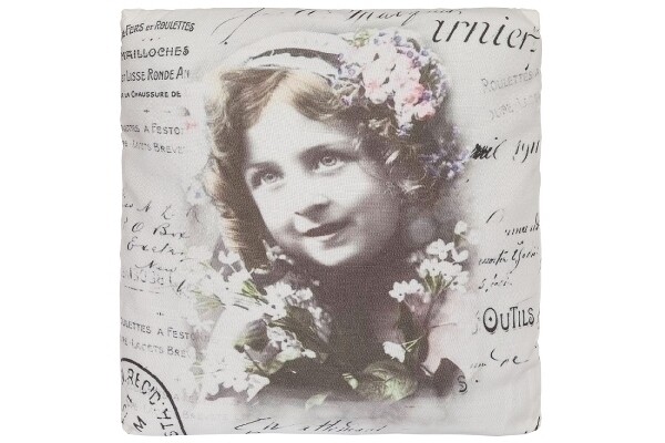Deko-Kissen "Black &amp; White Girl"