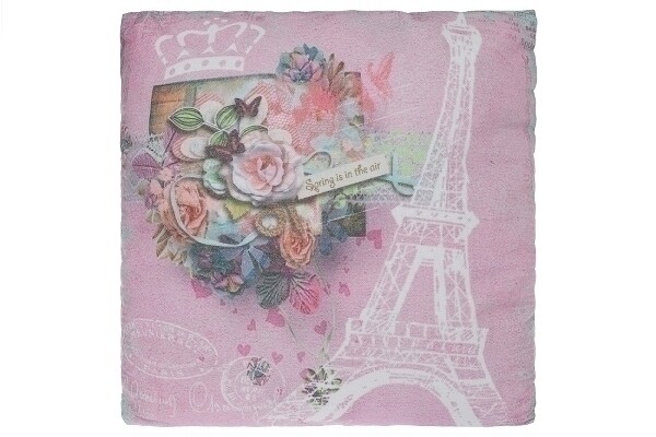 Deko-Kissen "Frühling in Paris" Eiffelturm