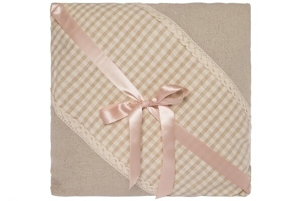 Deko-Kissen mit Schleife "Plaid Loop"