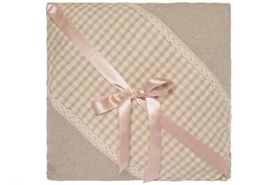 Deko-Kissen mit Schleife "Plaid Loop"