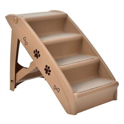 Hunderampe Katzentreppe Hundetreppe 62,5 x 38 x 49 cm Braun