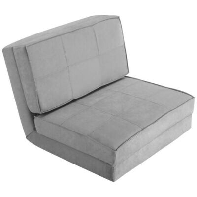 Klappsofa 3-Fach Klappbares Schlafsofa Grau