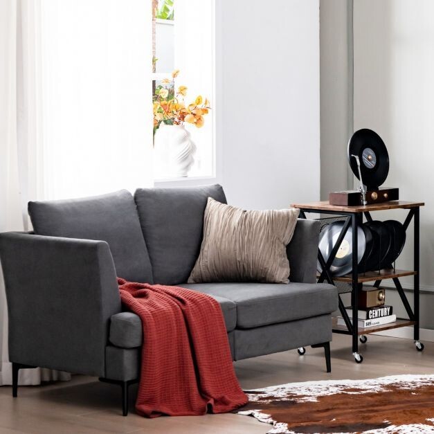 Modernes Sofa für 2 Personen Grau