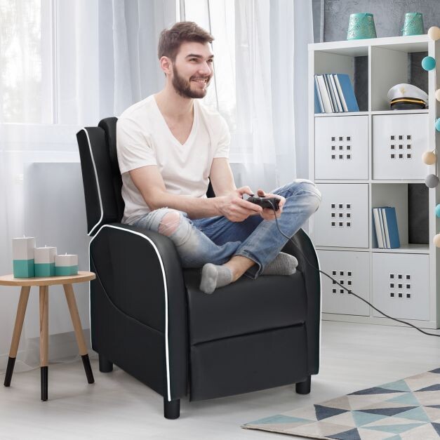 Elektrischer Gaming-Sessel verstellbar aus PU Leder