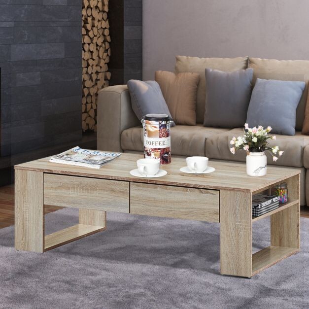 Couchtisch Wohnzimmertisch mit Schubladen