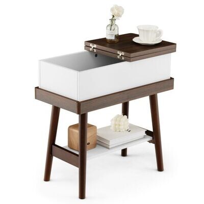 Sofatisch mit 180° Klappe 60 x 30 x 60 cm Dunkelbraun