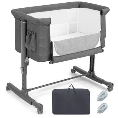 Tragbare 3-in-1-Babywiege 5-fach verstellbar grau
