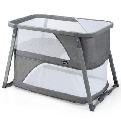 3 in 1 klappbares Babybett tragbares Reisebett Grau