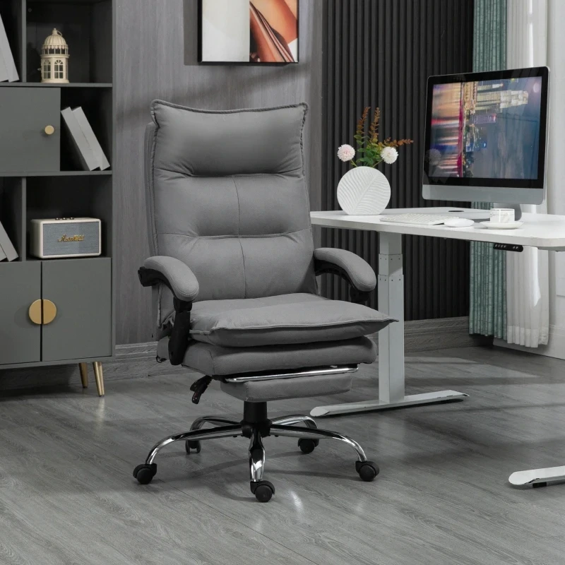 Bürostuhl mit Massagefunktion + Heizfunktion grau