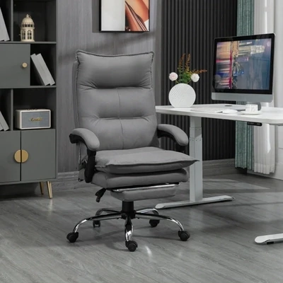 Bürostuhl mit Massagefunktion + Heizfunktion grau