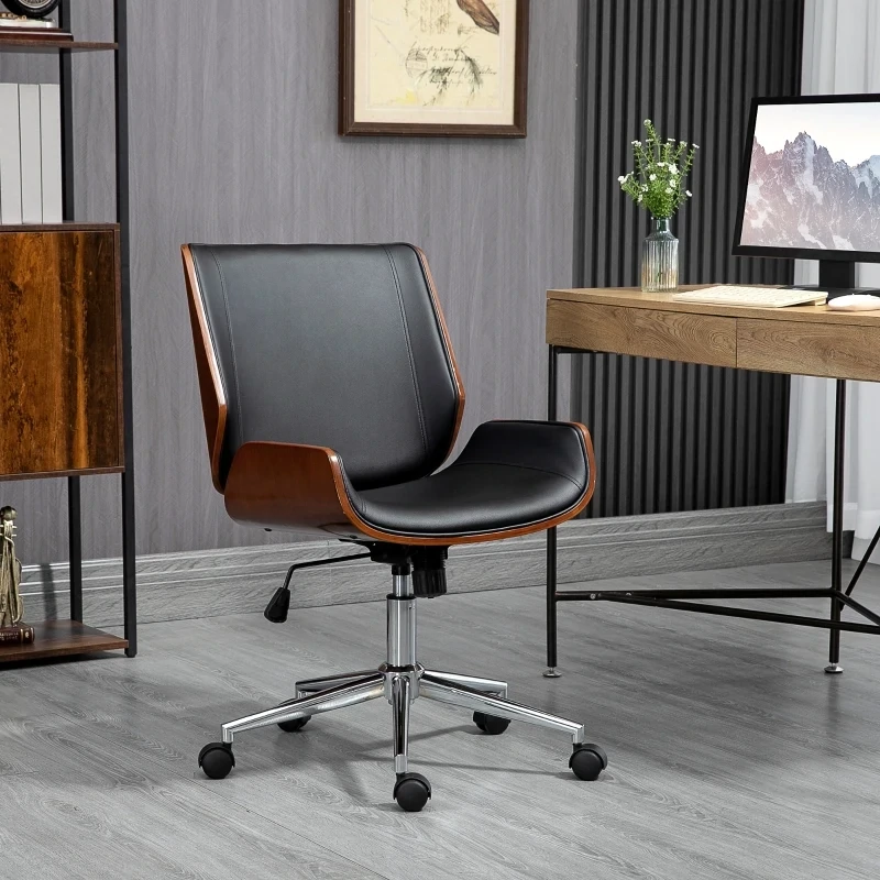 Bürostuhl, Computerstuhl, Schwarz + Silber