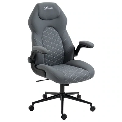 Ergonomischer Bürostuhl mit Rückenlehne, dunkelgrau