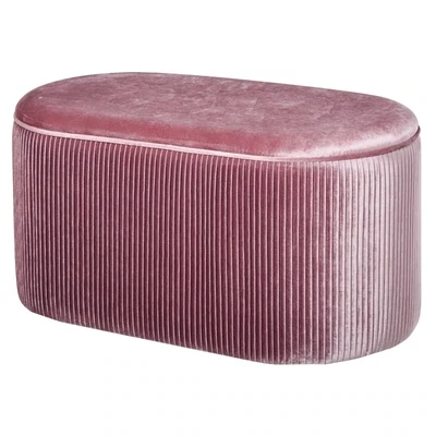 Sitzbank Polsterbank mit Stauraum Truhenbank französischer Stil Rosa