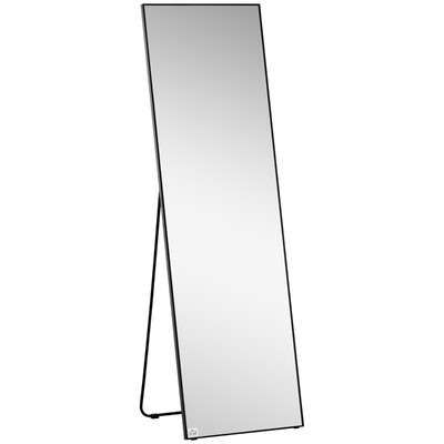 Grosser Standspiegel, Wandspiegel, Ganzkörperspiegel, 161,5 cm, Silber