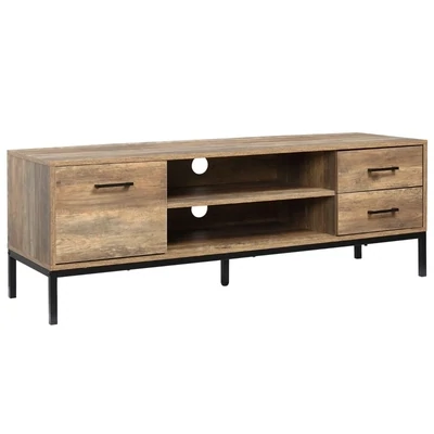 TV-Ständer, Industrial-Design, Lowboard, braun
