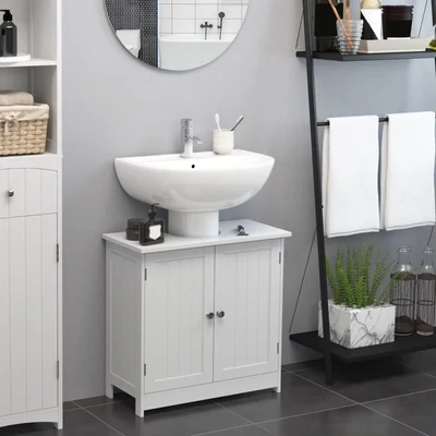 Waschbeckenunterschrank Badschrank Weiss