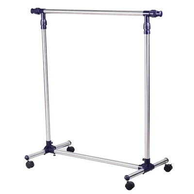 Garderobenständer Edelstahl Kleiderständer rollbar Breite und Höhe verstellbar