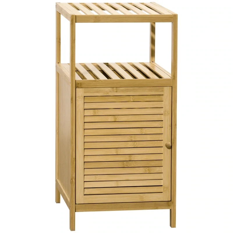 Badezimmerschrank Badregal, Bambus, Natur