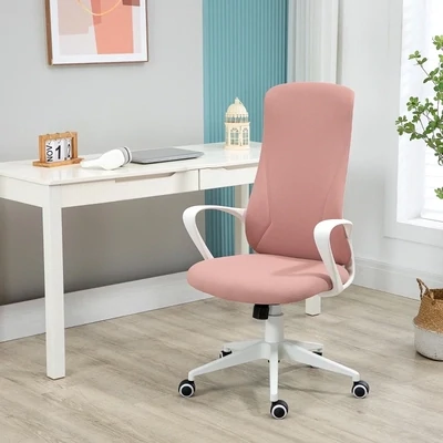 Bürostuhl, Computerstuhl, neigbare Rückenlehne, drehbar, höhenverstellbar, rosa
