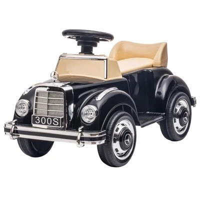Rutscher Kinderauto Mercedes Benz Design 300 S Oldtimer Design, Schwarz