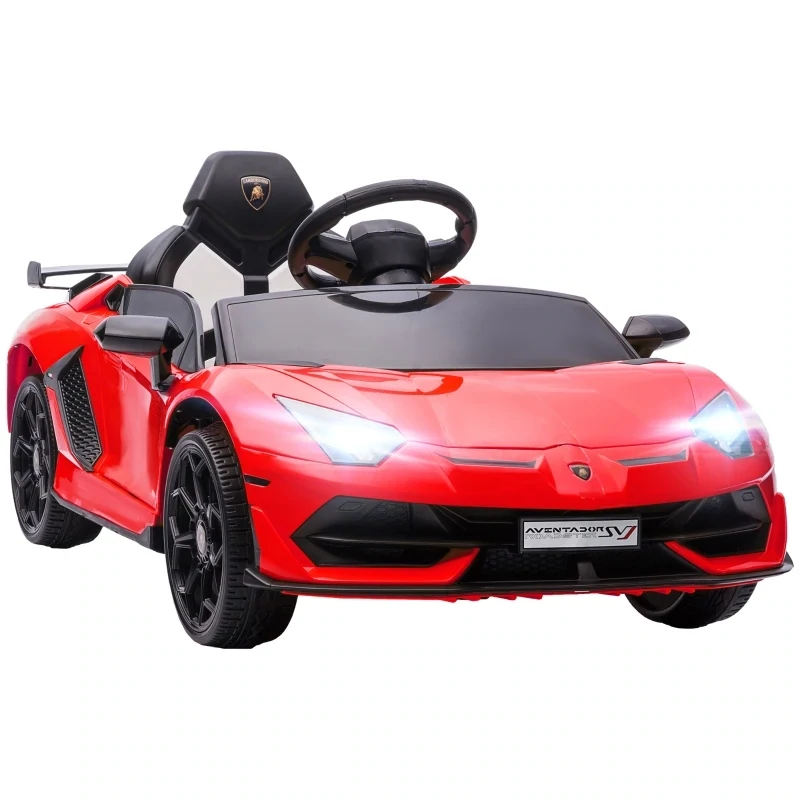 Elektro-Kinderauto, Lamborghini Aventador, Flügeltüren, rot