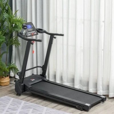 Elektrisches Laufband mit LCD-Display Faltbares Fitnessgeräte 1-14Km/h Stahl