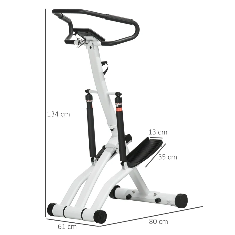 STEPPER mit 12 Widerstandsstufen, LCD-Anzeige, 2 Rollen