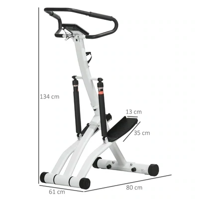 STEPPER mit 12 Widerstandsstufen, LCD-Anzeige, 2 Rollen