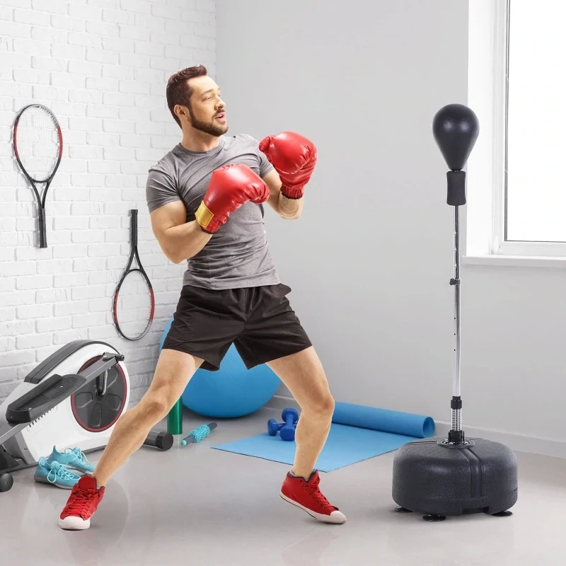 Punchingball Set Boxen Training Set Standboxsack mit Handschuhe höhenverstellbar